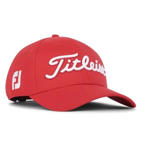 Titleist Tour Performance Golf Hat, Red/White | Sun Protection & Breathable Mesh (70-120 chars) thumbnail 2