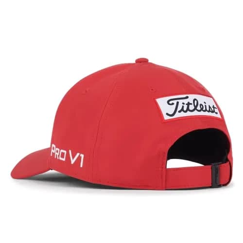 Titleist Tour Performance Golf Hat, Red/White | Sun Protection & Breathable Mesh (70-120 chars) thumbnail 3