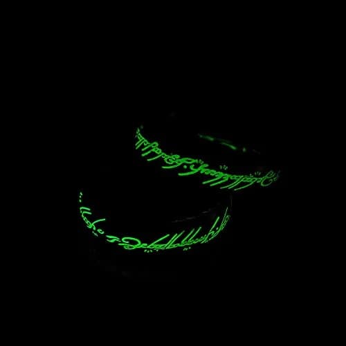 Meilord 6mm Ring of Lord for Men and Women Silver | Glows in The Dark, Comfort Fit, Wedding & Anniversary thumbnail 3
