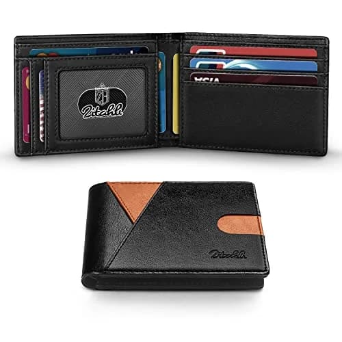 Zitahli Red Wallet Slim 11 Credit Card Holder RFID Blocking Bifold Minimalist Front Pocket Wallet | Classic Vegan Leather thumbnail 1