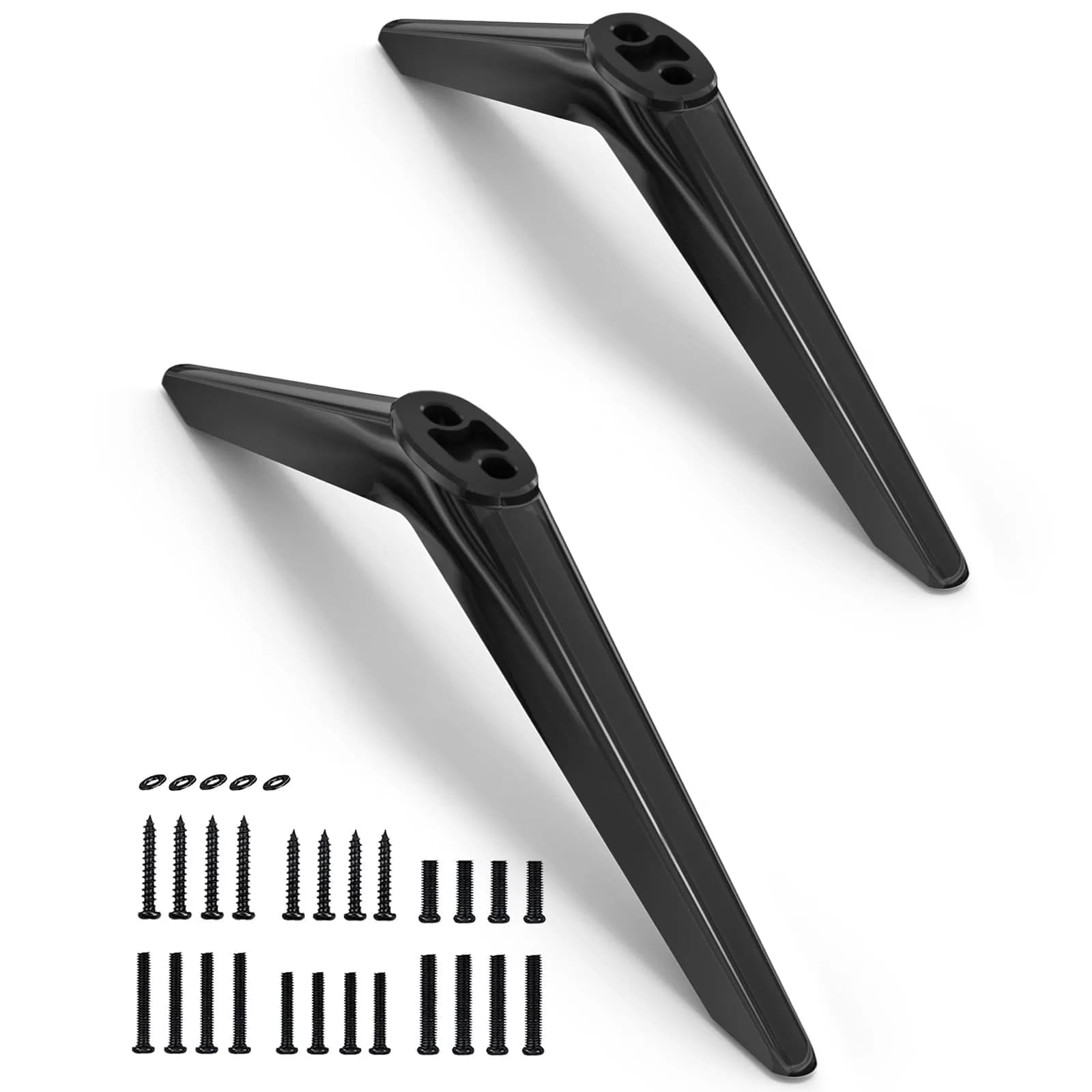 notiela TV Stand Legs Replacement for Element TVs - Black | Set of 2 Movable Feet — black