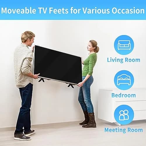 notiela TV Stand Legs Replacement for Element TVs - Black | Set of 2 Movable Feet thumbnail 5