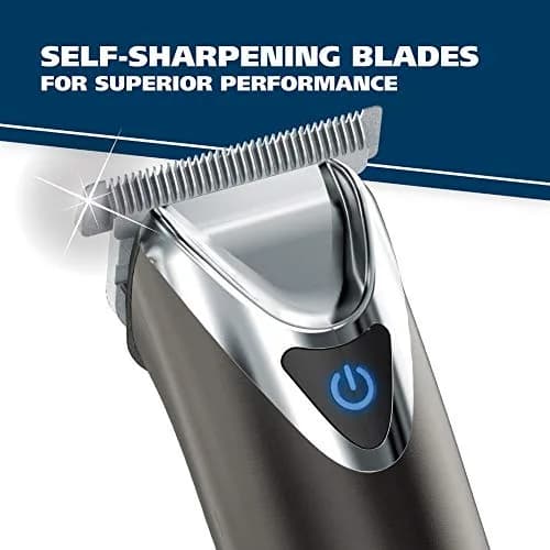 Wahl Stainless Steel Lithium Ion 2.0+ Slate Beard Trimmer for Men - Electric Shaver, Nose Ear Trimmer, Rechargeable All in One Men's Grooming Kit (Pack of 6) | 5-Year Limited Warranty thumbnail 3