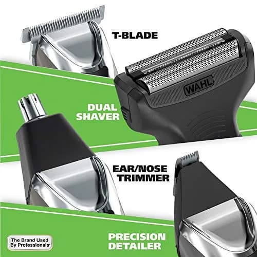 Wahl Stainless Steel Lithium Ion 2.0+ Slate Beard Trimmer for Men - Electric Shaver, Nose Ear Trimmer, Rechargeable All in One Men's Grooming Kit (Pack of 6) | 5-Year Limited Warranty thumbnail 4