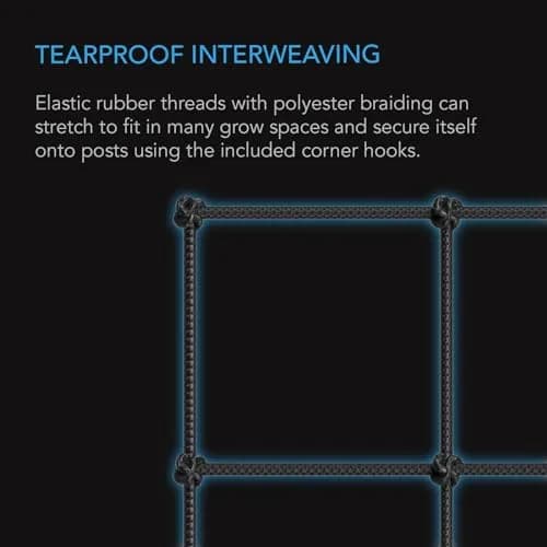 AC Infinity Elastic Trellis Netting for 2x4 Grow Tents | Heavy-Duty Support for Indoor & Outdoor Plants thumbnail 3