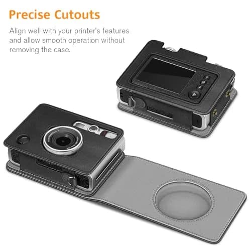 FINTIE Camera Case for Fujifilm Instax Mini EVO Camera with Strap | Premium Synthetic Leather, Protective & Convenient thumbnail 3