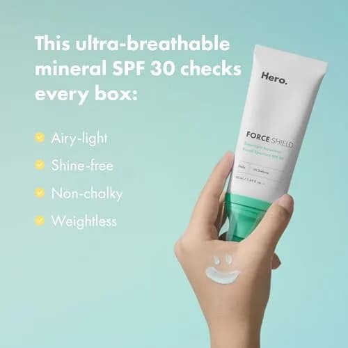 Hero Cosmetics Force Shield Superlight Sunscreen SPF 30, 50ml (1.69 Fl Oz) | Broad Spectrum UVA/UVB Protection thumbnail 3