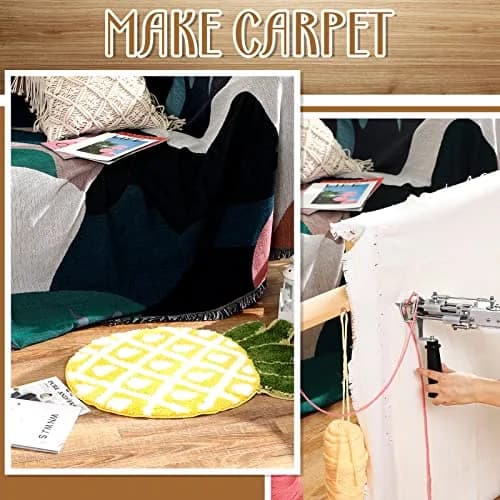 Yalikop Rug Making Frame, Tufting Frame for Rug Making 75x75cm | Wooden Stand with Tack Strips & Clamps thumbnail 6
