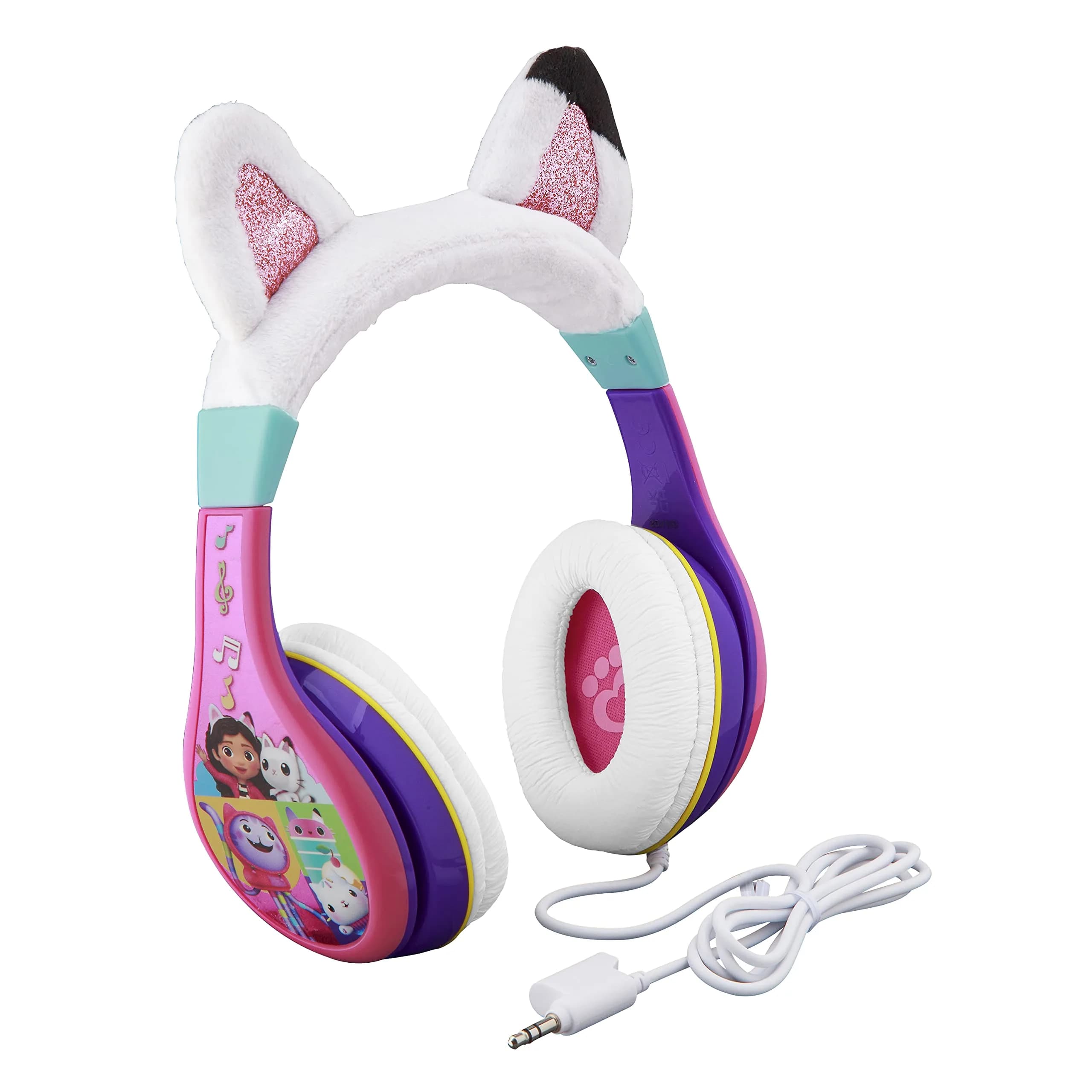 eKids Gabby's Dollhouse Wired Headphones with 3.5mm Jack | Kid-Friendly Stereo Sound - main product image