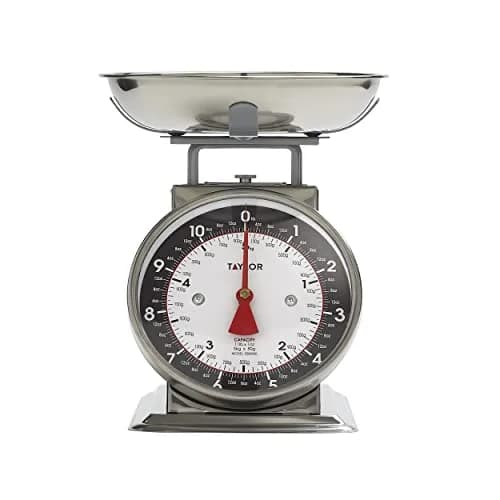 Taylor Vintage Mechanical Kitchen Scale 5 kg (11 lb) with Bowl | Battery-Free Precision for Baking and Meal Prep thumbnail 5
