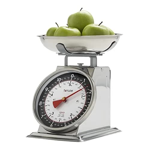 Taylor Vintage Mechanical Kitchen Scale 5 kg (11 lb) with Bowl | Battery-Free Precision for Baking and Meal Prep thumbnail 6