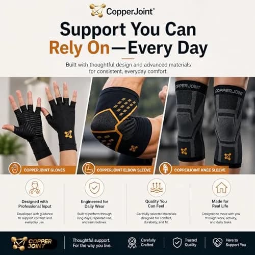 CopperJoint Hip Brace for Women and Men | Groin & Thigh Support, Adjustable, Copper-Infused, One Size thumbnail 8
