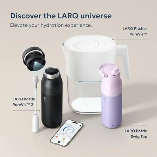 LARQ Bottle Filtered Insulated Stainless Steel Water Bottle with Filter Straw 740ml (25 oz) | Removes Chlorine, PFAS, Lead thumbnail 9