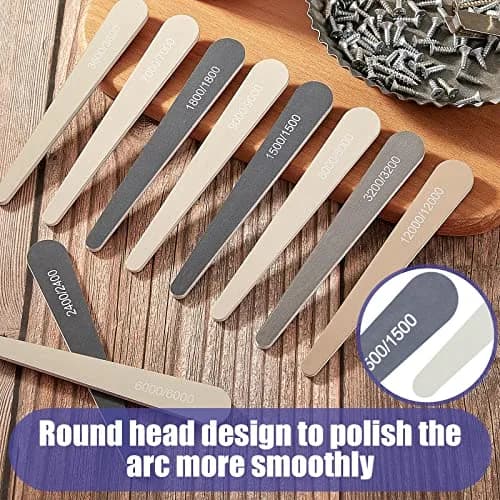 Honoson 10 Pcs Sanding Sticks for Plastic Models, High Grits, Water Drop | Assorted Grits for Fine Finishing thumbnail 6