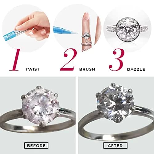 CONNOISSEURS Diamond Dazzle Stik & Jewelry Wipes Bundle | Jewelry Care Kit for Diamonds & Precious Stones thumbnail 5