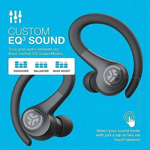 JLab Go Air Sport Wireless Workout Earbuds with C3 Calling & 32+ Hour Playtime, Graphite (6mm Dynamic Driver) thumbnail 2