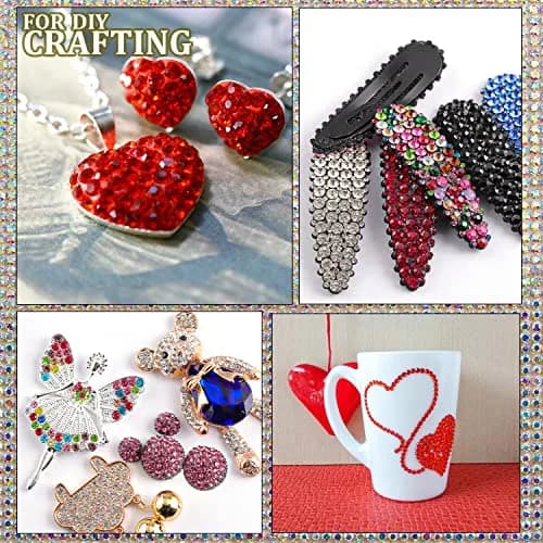BELLEBOOST Flatback Rhinestones 4520 Pcs Colorful Nail Art Rhinestones with Picker & Tweezer | Multi-Size & Colorful thumbnail 6