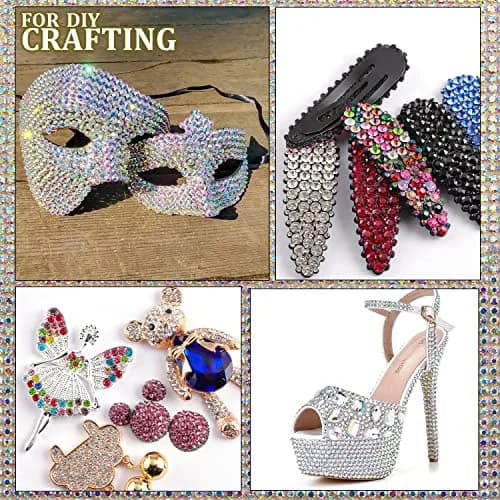 BELLEBOOST 4520 Pcs Nail Art Rhinestones & Gems Set with Tools | Flatback Crystal & AB Assortment thumbnail 6