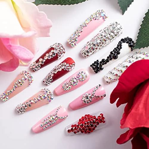 BELLEBOOST 4520 Pcs Nail Art Rhinestones Set with Tools | Crystal Gems for Nails & Crafts thumbnail 8