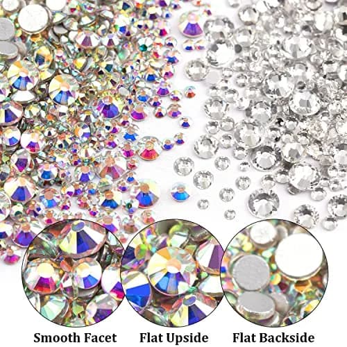 BELLEBOOST 4520 Pcs Nail Art Rhinestones Set with Tools | Crystal Gems for Nails & Crafts thumbnail 3