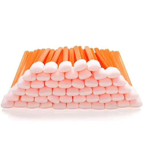 AAwipes Foam Sticks Cleaning Swabs 50 pcs (13.5 cm / 5.25") Large Rectangular Orange Foam Tips | Professional Cleanroom Swabs for Electronics and Printers thumbnail 1