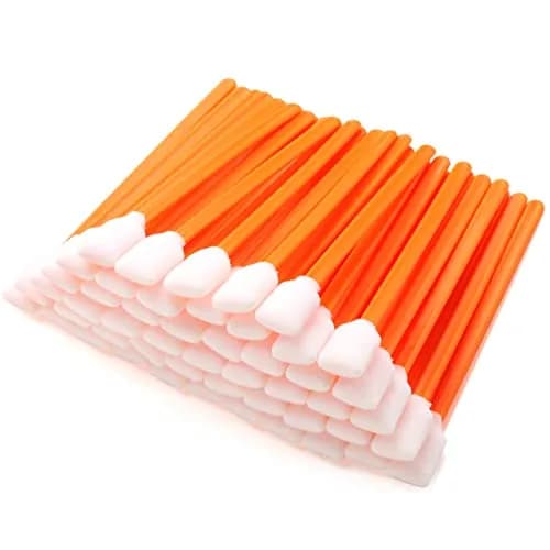 AAwipes Foam Sticks Cleaning Swabs 50 pcs (13.5 cm / 5.25") Large Rectangular Orange Foam Tips | Professional Cleanroom Swabs for Electronics and Printers thumbnail 9