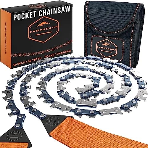CAMPNDOOR Pocket Chainsaw 91.44cm (36 inches) | Survival Gear for Jungle Adventures thumbnail 1