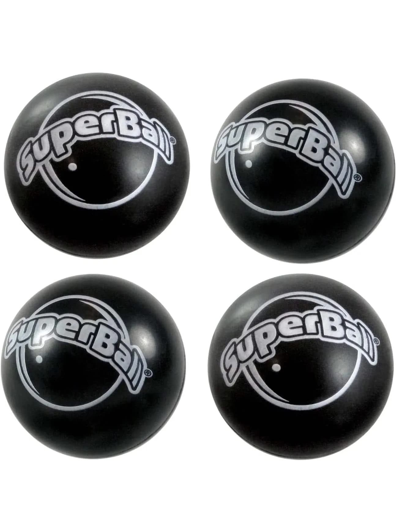 Wham-O Original Superball with Zectron (4 Pack Bundle) | Classic American Toy for Outdoor Play — 4-Pack