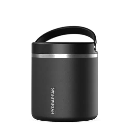 Hydrapeak 750ml (25oz) Black Vacuum Insulated Food Jar | Keeps Food Hot 10 Hrs, Cold 16 Hrs thumbnail 1