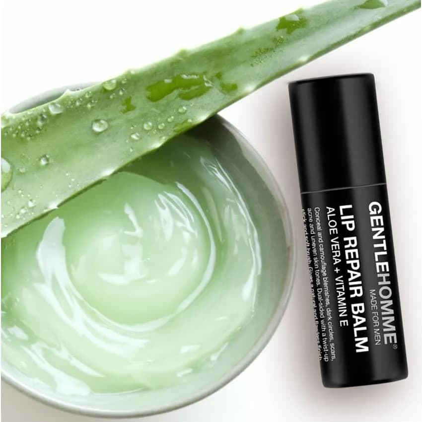Gentlehomme Lip Repair Balm 3 Pack | SPF 15, Aloe Vera & Vitamin E, Hydrates & Repairs Dry Lips thumbnail 5