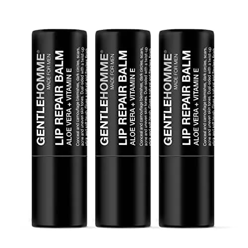Gentlehomme Lip Repair Balm 3 Pack | SPF 15, Aloe Vera & Vitamin E, Hydrates & Repairs Dry Lips thumbnail 2
