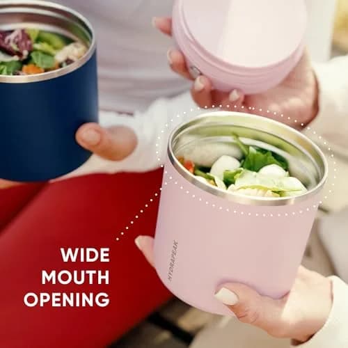 Hydrapeak 25oz Stainless Steel Vacuum Insulated Food Jar | Hot & Cold Food, Wide Mouth Leak-Proof Soup Container, 10 Hrs Hot / 16 Hrs Cold (Navy) thumbnail 7