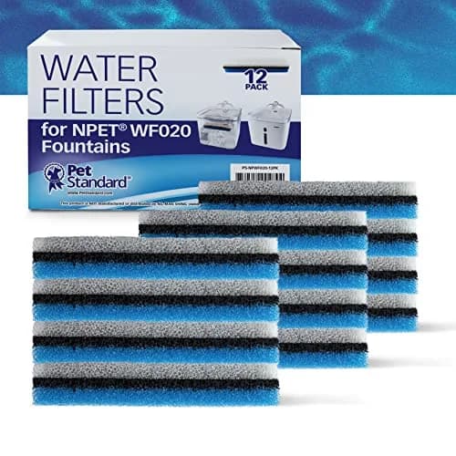 PET STANDARD Filters for NPET WF020 Fountain | 12-Pack Replacement Filters for Cats thumbnail 2