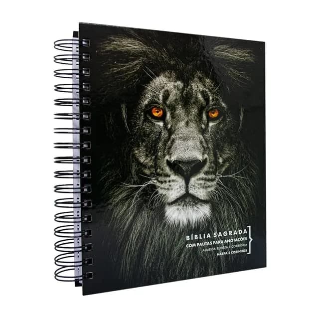Ebenezer Holy Bible with Note Space, Live Harp and Chorns Lion Pb, Black, 24cm (9.4in) x 19cm (7.5in) x 2.5cm (1in) thumbnail 2