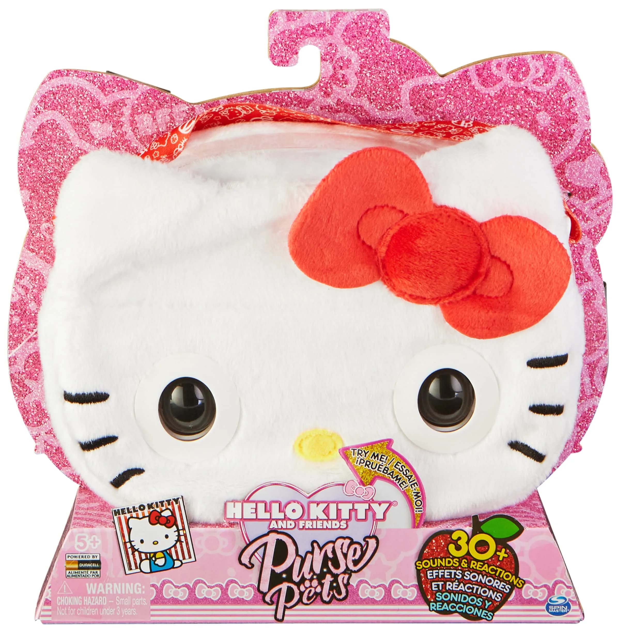 Purse Pets Chococat Interactive Shoulder Bag with 30+ Sounds, Eye Flashes, Reactions and Music | Musical Toy for Ages 5+ — Hello Kitty