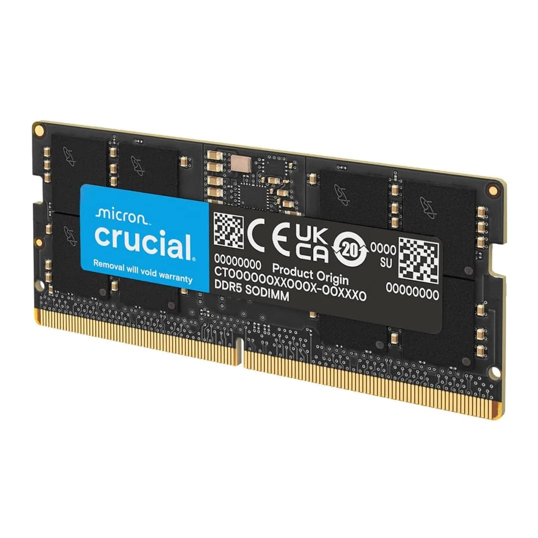 Crucial 16GB DDR5 RAM 4800MHz CL40 SODIMM Laptop Memory | Boosts System Performance - main product image