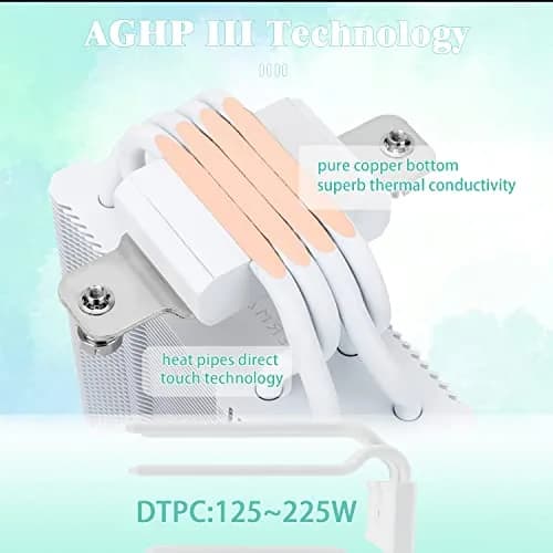 Thermalright AssassinX120 SE ARGB White CPU Air Cooler 120mm (4.72 inches) | Compatible with Intel LGA1700/1851 & AMD AM4/AM5 thumbnail 2