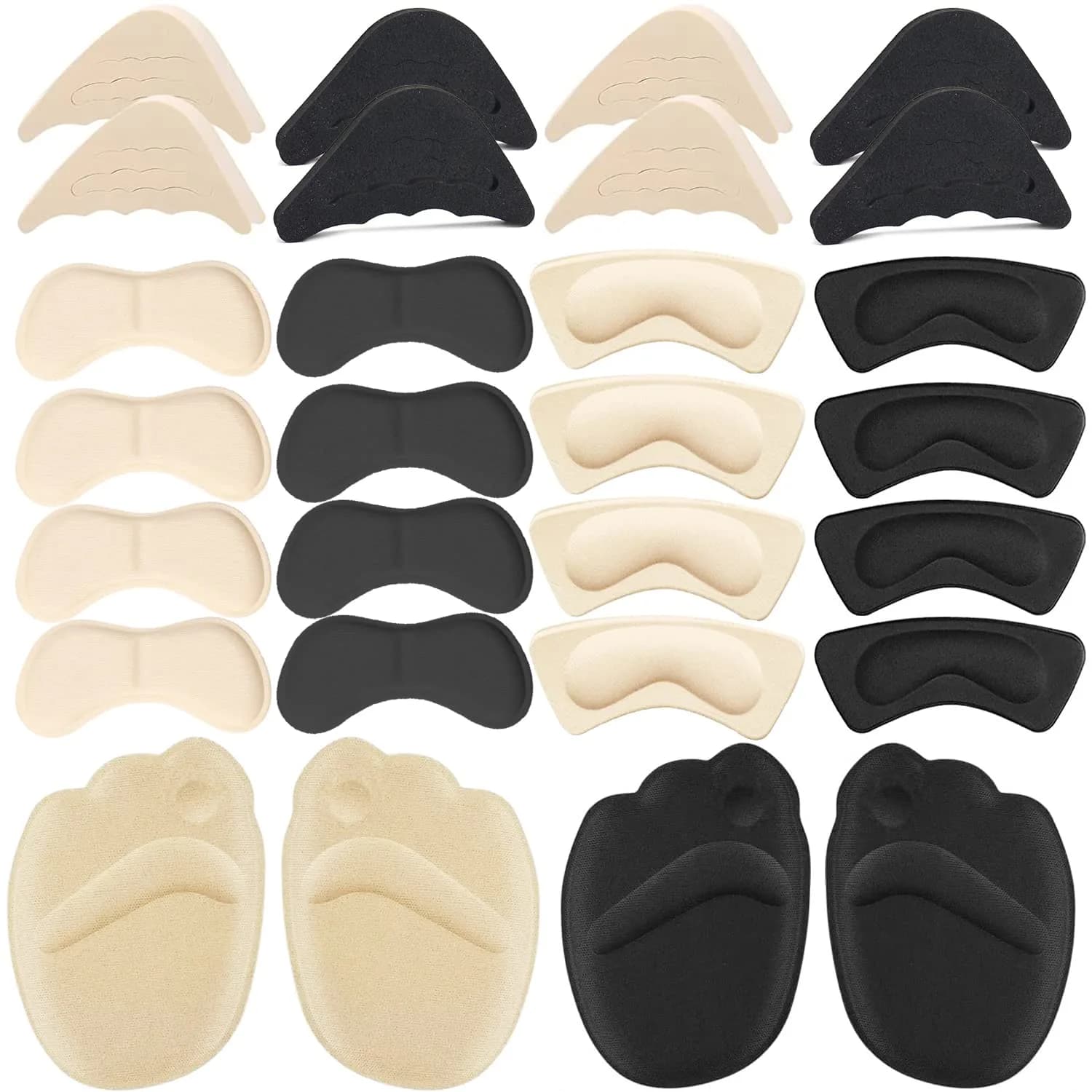 LHHXX33 Shoe Filler Heel Pads 16 Pairs | Comfortable, Breathable Foam Inserts for Women’s Shoes - main product image