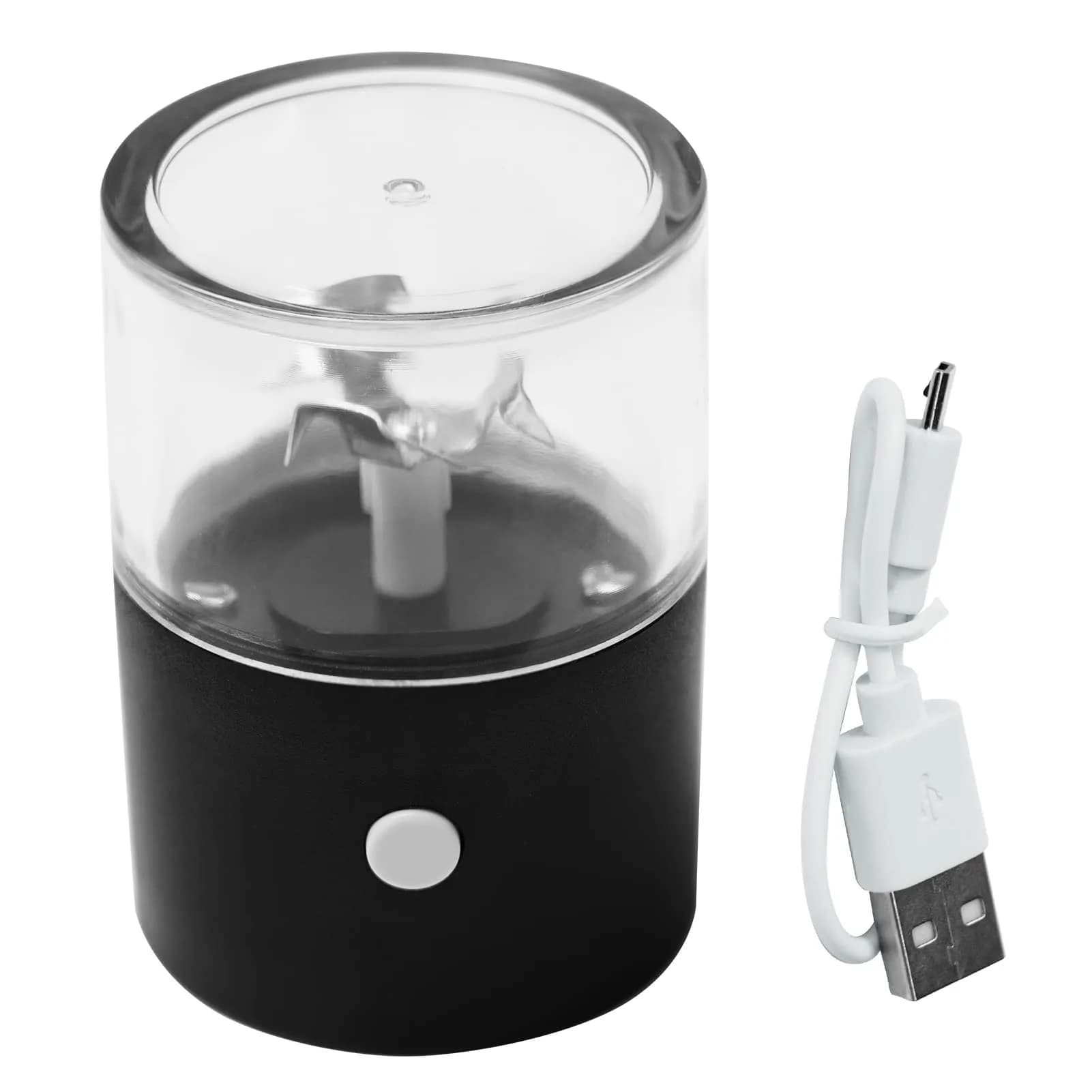G Ganen Electrical Metal Aluminum Herb Tobacco Grinder 12.7 cm (5") Red | Fast Metal Sharp Spin Teeth — Black
