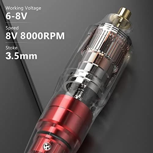 Wormhole Tattoo Gun Kit Rotary Tattoo Machine Kit with Power Supply & Cartridge Needles | Complete Beginner Tattoo Supplies (WTK091) thumbnail 4
