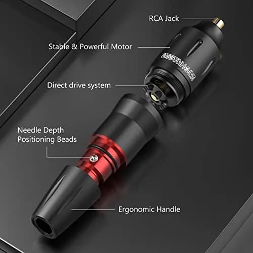 Wormhole Tattoo Gun Kit Rotary Tattoo Machine Kit with Power Supply & Cartridge Needles | Complete Beginner Tattoo Supplies (WTK091) thumbnail 2