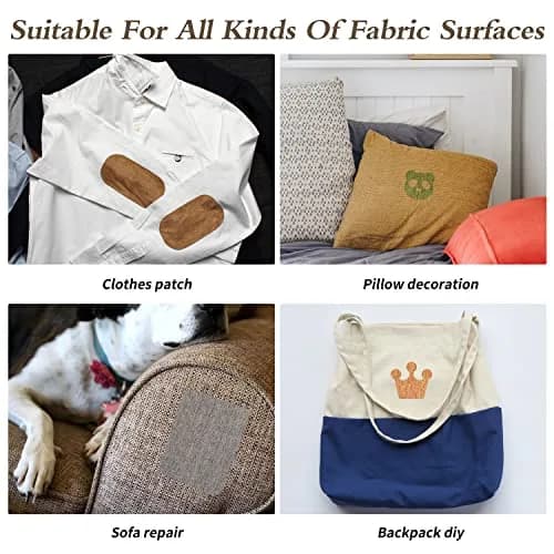 KING MOUNTAIN Premium Linen Fabric Iron-On Repair Patch 8.9cm x 152cm (3"x60") | Durable & Washable for Garment Repair thumbnail 7