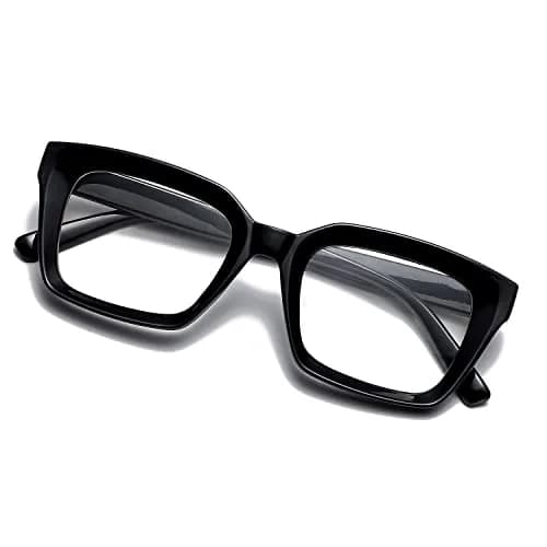 EYLRIM Classic Thick Square Frame Glasses for Women Men Non Prescription 50mm Lens | Lightweight & Stylish thumbnail 7