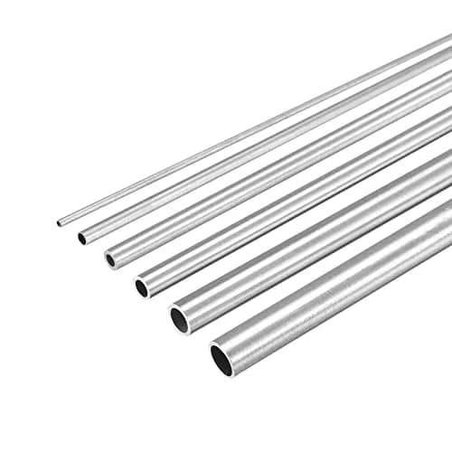 uxcell 304 Stainless Steel Tubes 300mm Length Pack of 6 | Industrial Metal Tubing thumbnail 1