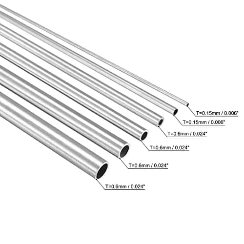 uxcell 304 Stainless Steel Tubes 300mm Length Pack of 6 | Industrial Metal Tubing thumbnail 3