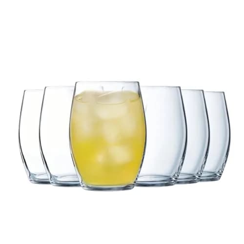 Chef & Sommelier Cheer Up Collection 6 Low Crystal Glasses 32cl | Modern French Design thumbnail 1