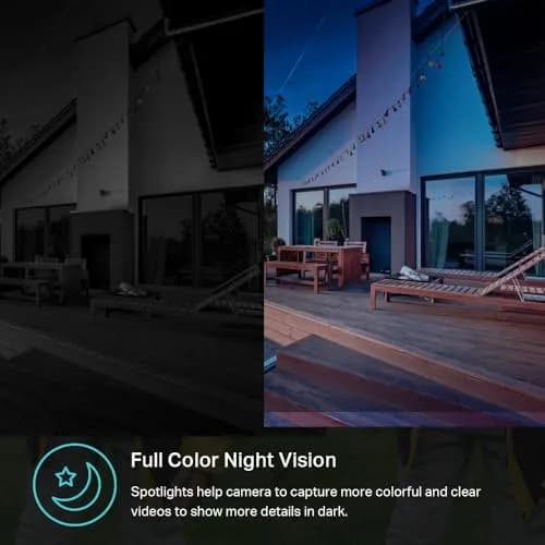 Kasa Smart KC420WS 2K+ Outdoor Wired Security Camera | 4MP HD, Color Night Vision, IP65 Weatherproof thumbnail 4