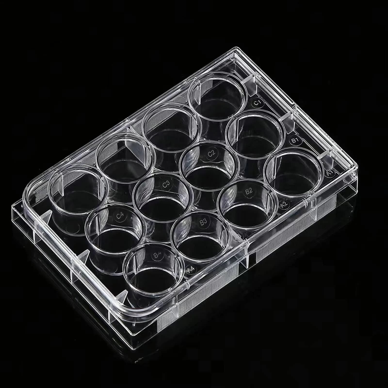 Lichen cottage 96-Well Tissue Culture Plate 10-Pack | Sterile, Individually Wrapped, Flat Bottom Wells — 12 Well Plate