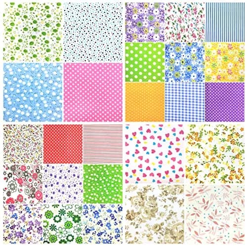 Ysanciuu 120 Pcs 4" x 4" Cotton Craft Fabric Squares | Random Patterns for Sewing & Quilting thumbnail 7