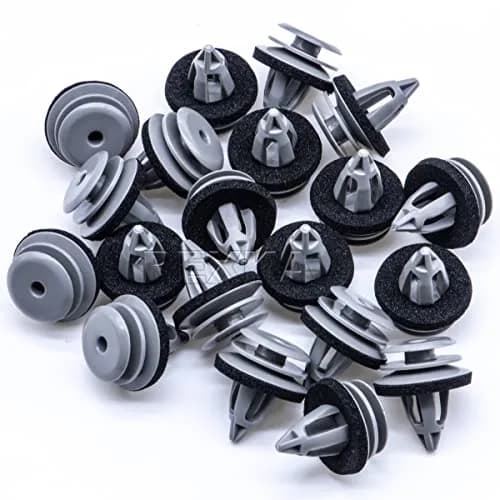 Rexka 20pcs Gray Door Trim Panel Retainer Clips Rivet Compatible with BMW 51418224781 51410407983 51430141025 | OEM-Quality Fasteners thumbnail 2